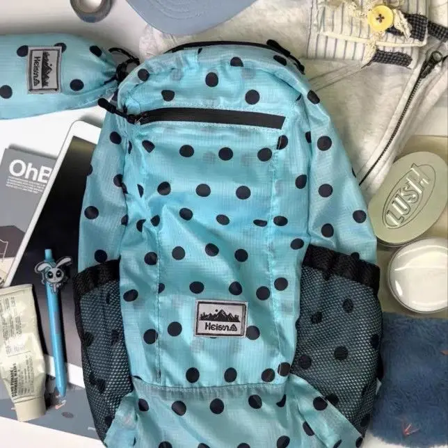 Backpack Nylon Dot 2026 New Ultralight Summer High-Capacity Backpack Korean Sweet Backpack