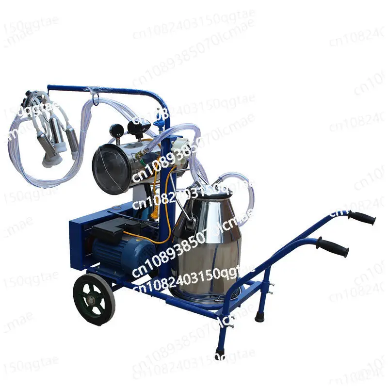 Vacuum Pulse Milking Machine Dairy Cow Milking Machine Dairy Sheep Milk Pump Small Household Single Barrel for Cattle