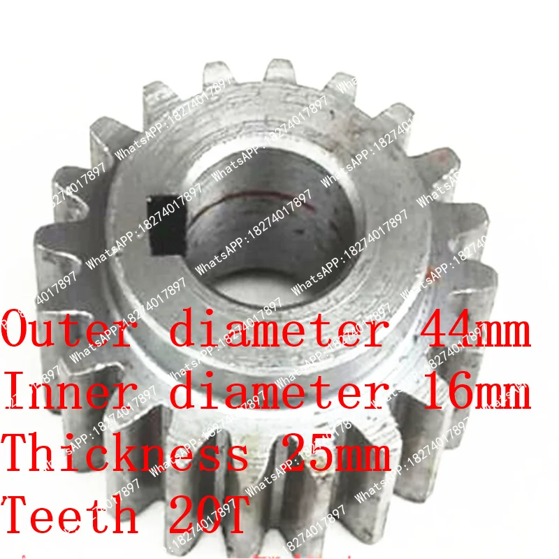 

Star gear Outer diameter 44mm ,Inner diameter 16mm ,Thickness 25mm, teeth 20T