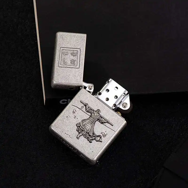 

ZORRO Love of Life Stamped Grinding Wheel Kerosiene Lighter High-end Men's Gift Lighter Gadgets for Men Lighters Smoking