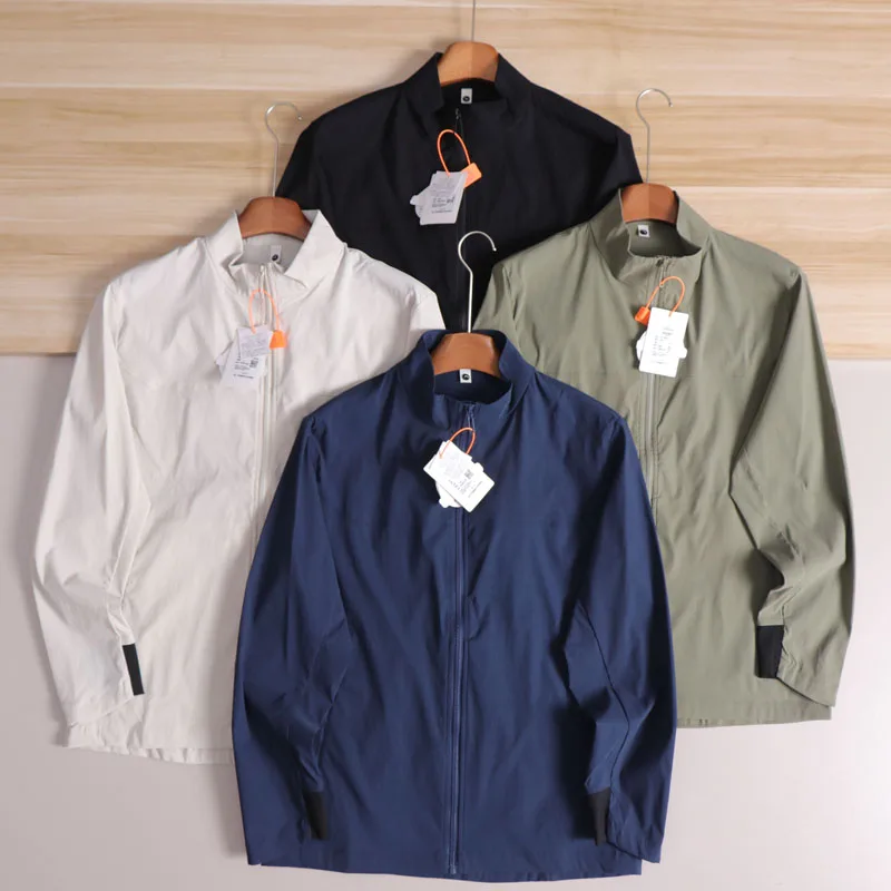 

Функциональная серия, легкий мужской повседневный воротник-стойка ell Jaet, водостойкий полиэстер, нейлон, молния, све, длинный рукав, модный