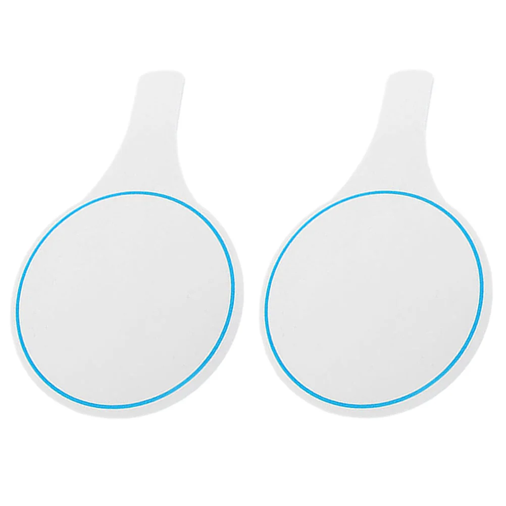 2 Pcs Score Board Blank Round Whiteboard Sticker Paper for Competition Small Whiteboards Foam Sublimation Markers