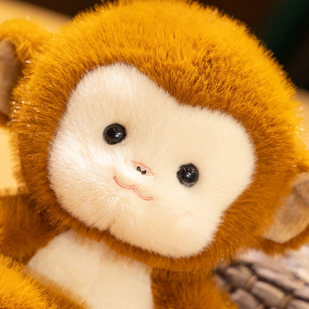 20 cm Kawaii Golden Monkey Plüschtiere Kuschelige Affe Stofftier Simulierte Wildtiere Weiche Puppen Zoo Plüschtier Lustige Souvenirs