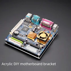 Transparent Acrylic Computer Case Single Board Computer Mainboard Diy Modification Stand Itx Atx Board Type E M-atx
