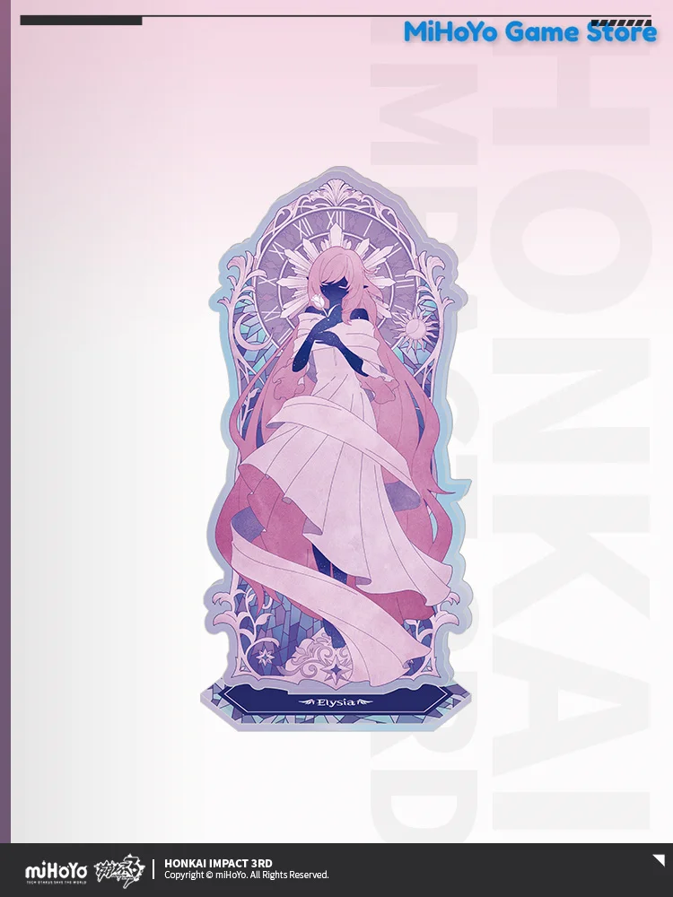 

Elysia Acrylic Ornaments Honkai Impact 3 Official Genuine Theme Because Of You Story Elysia Theme Series Anime Acrylic Board