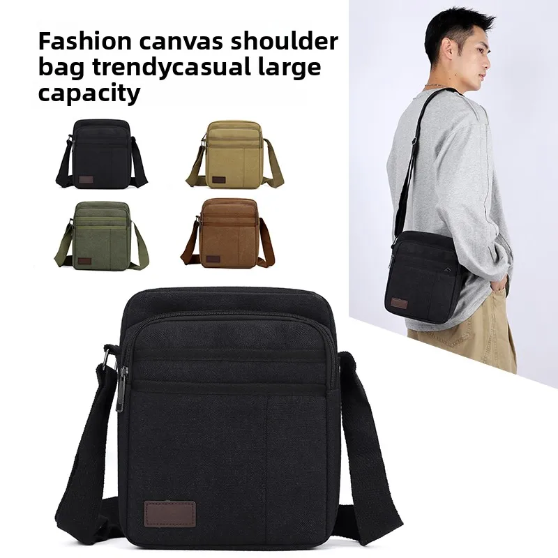 

Men's Crossbody Bag Large Capacity Anti-Theft Waterproof Messenger Bag Multipurpose Shoulder Bag Business Leisure Travel Handbag