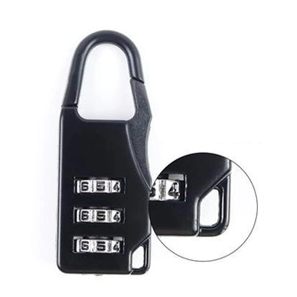 High Quality Small Chic Padlock Practical Suitcase Luggage Security Password Lock 3 Digit Combination Travel Accessories