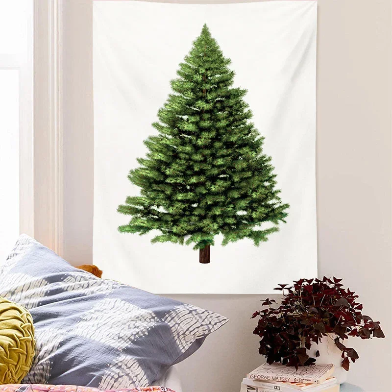Beautiful Large size Christmas Tree Bedroom Home Decoration New Year Party Tapestry Wall Tapestry Bohemian Decorative Mattress