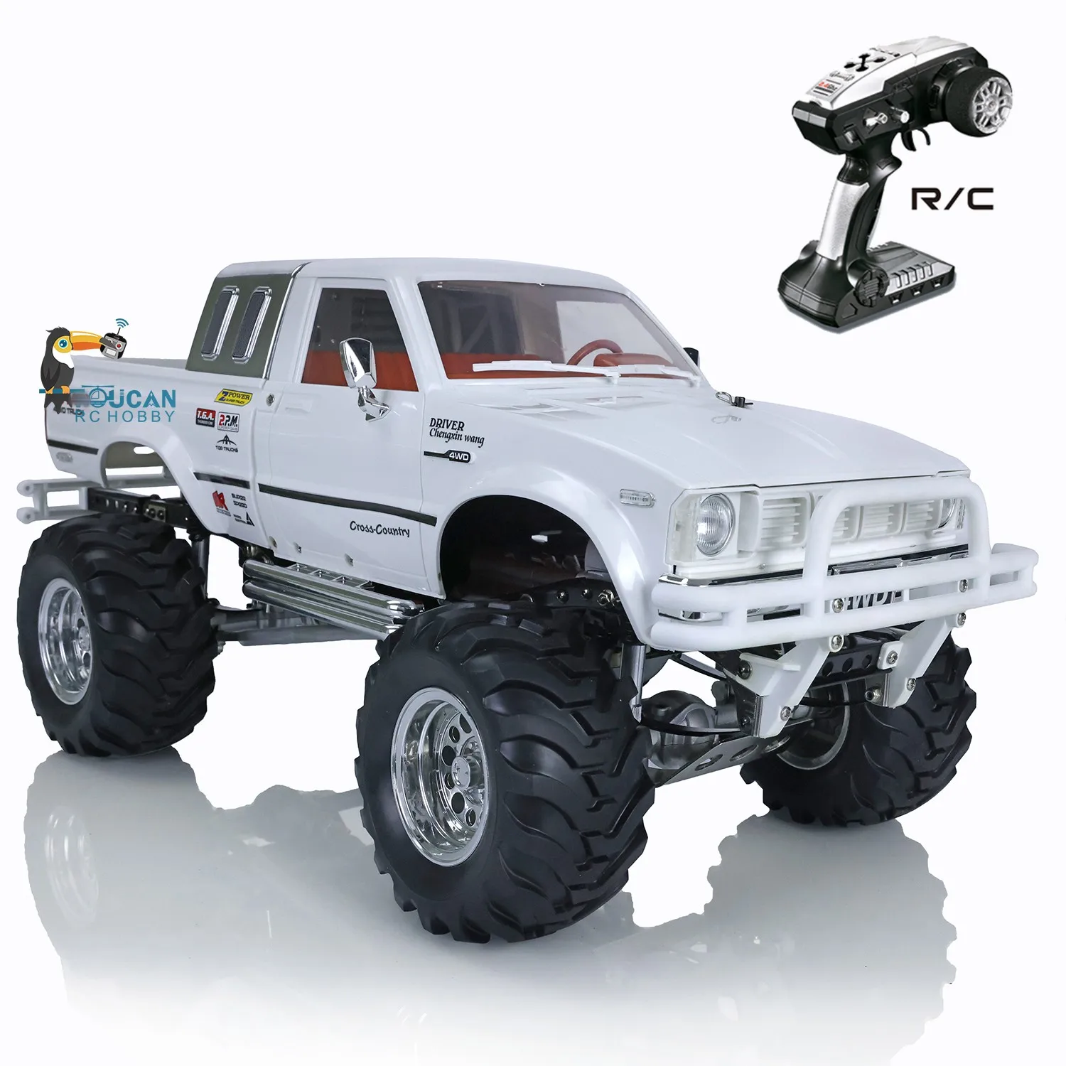 HG P407 1/10 4WD Off-Road Rally Car Racing Crawler Metal 4x4 Pickup RTR White TH04710-SMT2