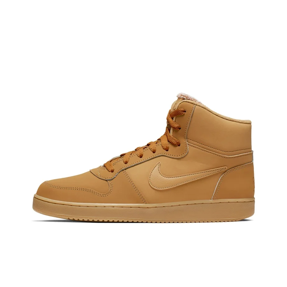 Nike EBERNON Skateboard Shoes Men's Mid Top Wheat AQ8125-701