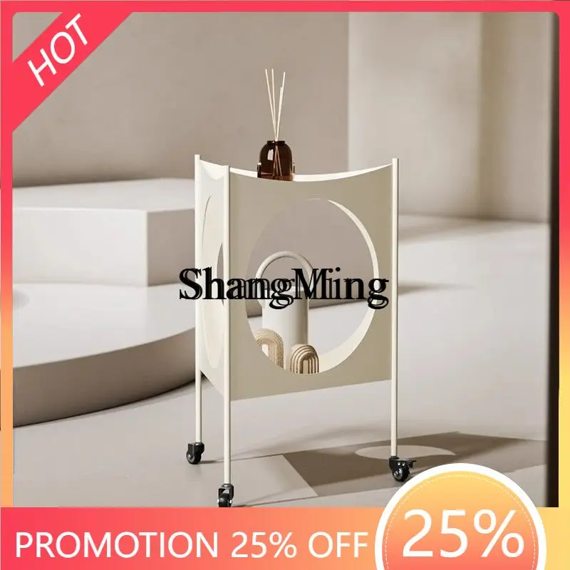 

FG minimalist creative double-layer trolley personalized fashion triangle minimalist movable corner few living room few