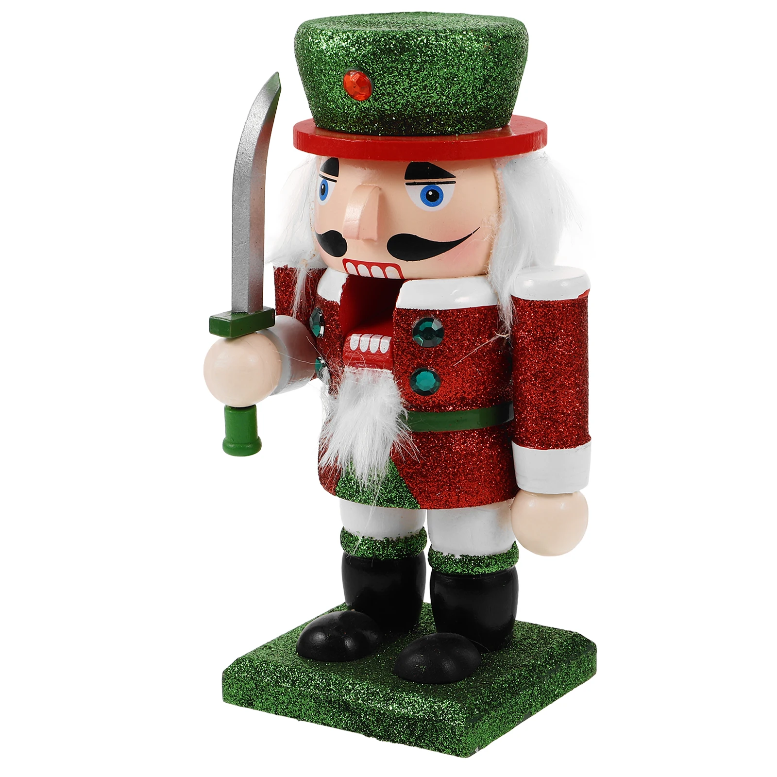 

Nutcracker Decoration Christmas Wooden Decorate Nutcrackers Soldier Flannel Decorations