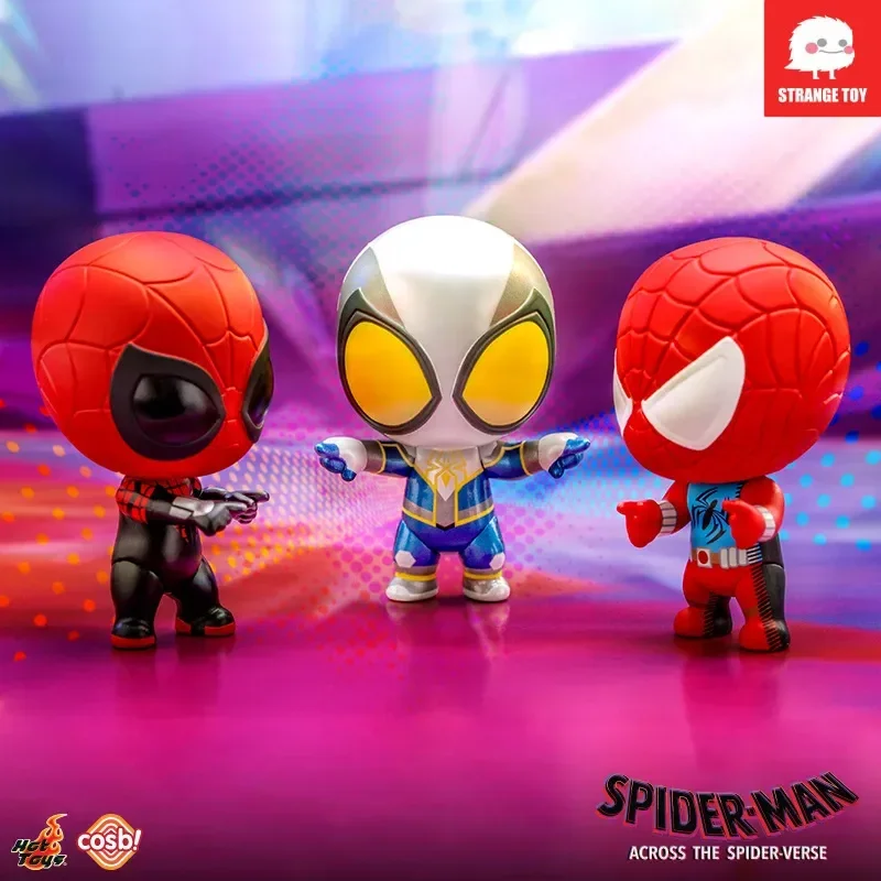 

Hot Toys Spider-Man across the Universe 3-Piece Action Figures Set Cosbi Mini Series for Holiday Birthday Gifts Collectible Toys