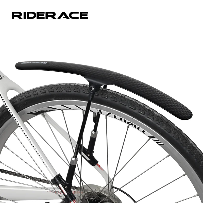 RIDERACE Mountainbike-Schutzblech, verbreitert, schnell montierbar, robust, vorne und hinten, für Rennrad-Zubehör
