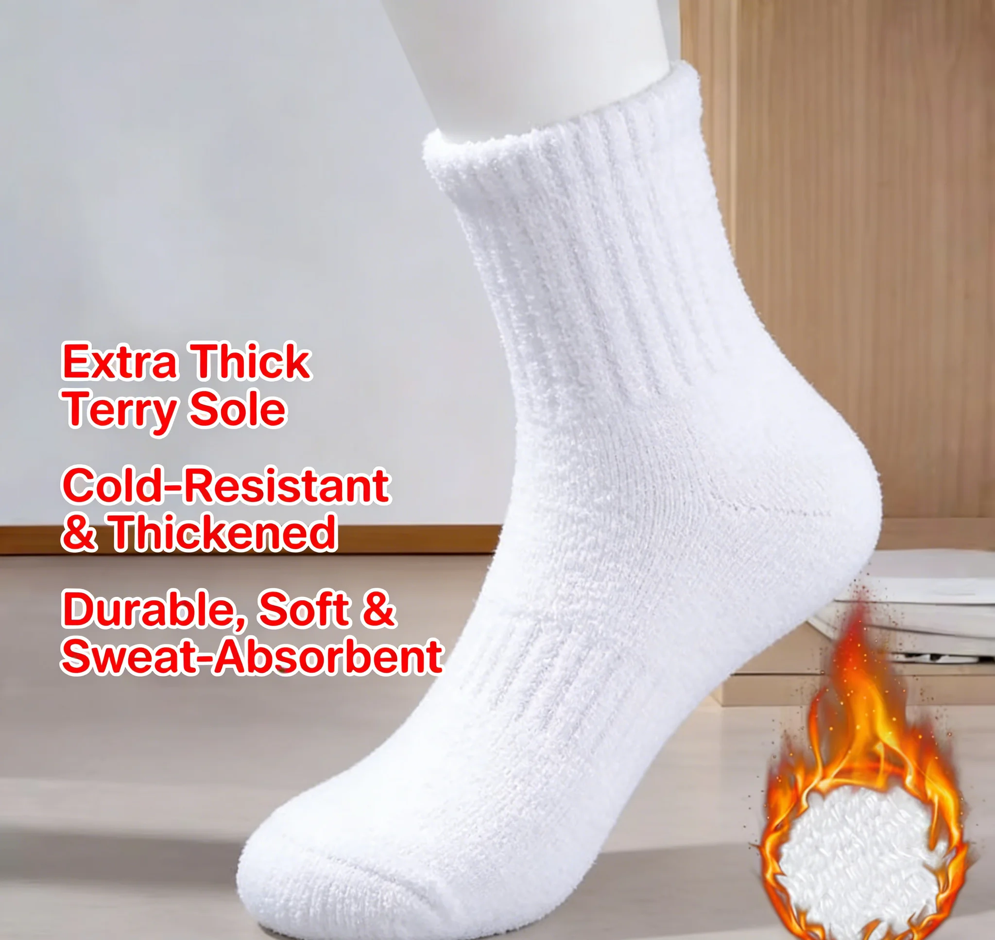 5 أزواج من نعل الأوسط القطني السميك مع جوارب رجالية رياضية مضادة للرائحة وممتصة للعرق وجوارب كرة السلة