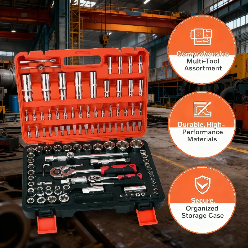 

Hand Tools Professional Automotive Mechanic Tool Kit Portable Multi Tool Socket Wrench Set Complete Repair Outils Tool Box