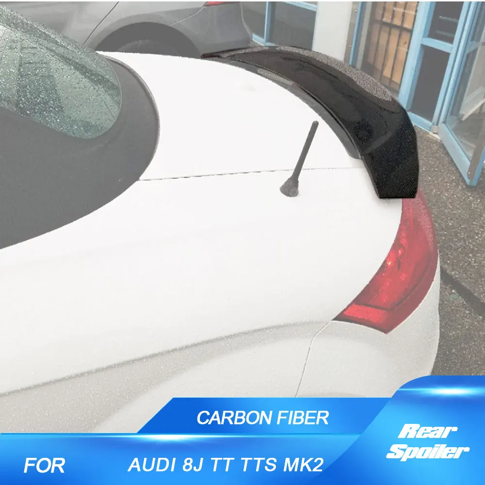 

Carbon Fiber/FRP Racing Rear Car Trunk Spoiler Wing Lip for AUDI 8J TT TTS MK2 Coupe Convertible 2-Door 2008-2014 Rear Spoiler