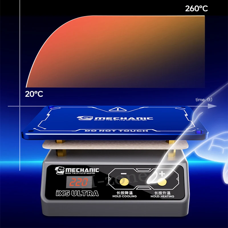 Mechanic IX5 Ultra universal preheating platform mobile phone motherboard layered bonding glue removal dot matrix repair heater