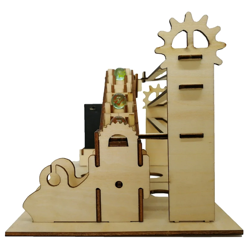 Escalera mecánica Run Stem, escalera de rompecabezas DIY, Kits de construcción de modelos de madera, juguete para regalo para niños