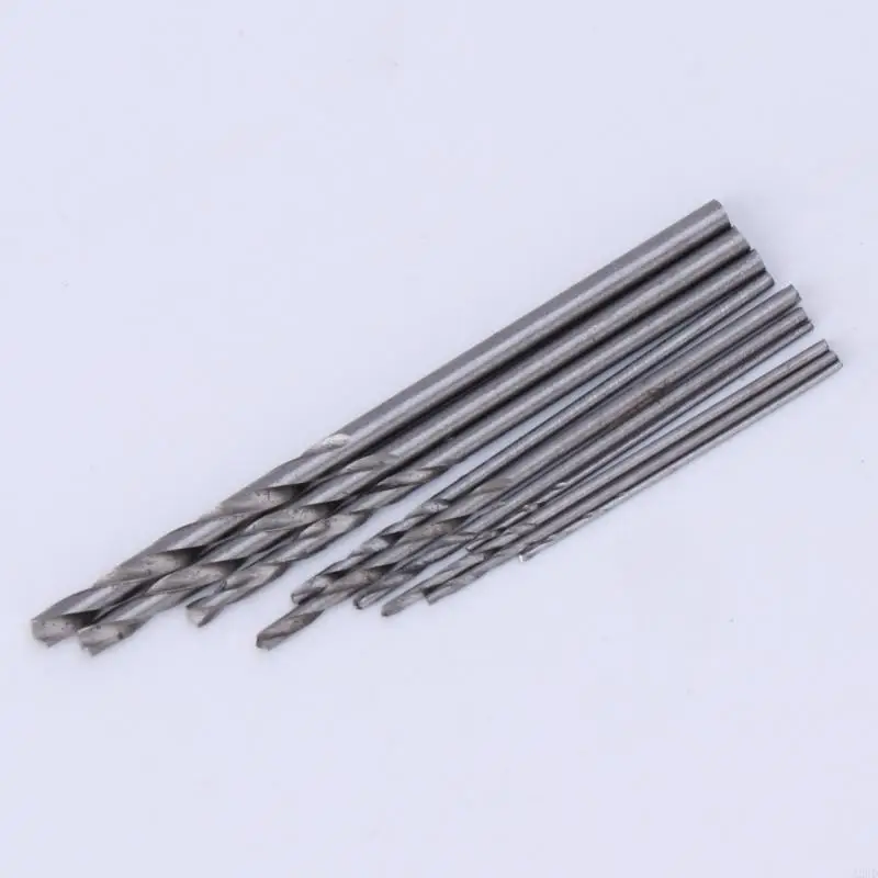 A2UD Chuck Tanpa Kunci Bor Tangan Aluminium Mikro Panas + 10 Buah Alat Putar Bor Putar