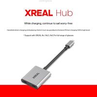 XREAL Hub 120hz 2IN1 USB-C PD Fast Charging Adapter Portable Video Adapter for XREAL AIR/AIR2 for Switch PS4 PS5 Converter