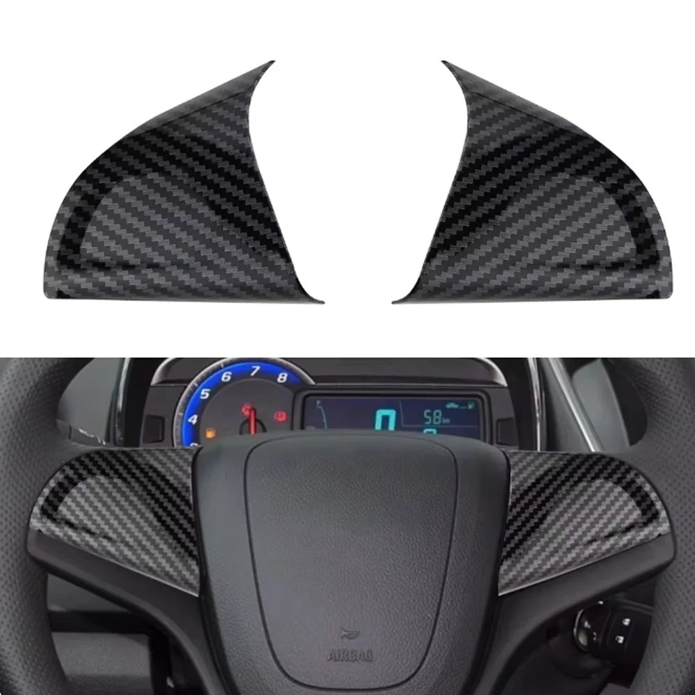 2Pcs/set ABS Car Steering Wheel Sequin Steering Wheel Decoration Cover Sticker for Chevrolet Trax Cruze 2013 2014 2015 2016 - view 5