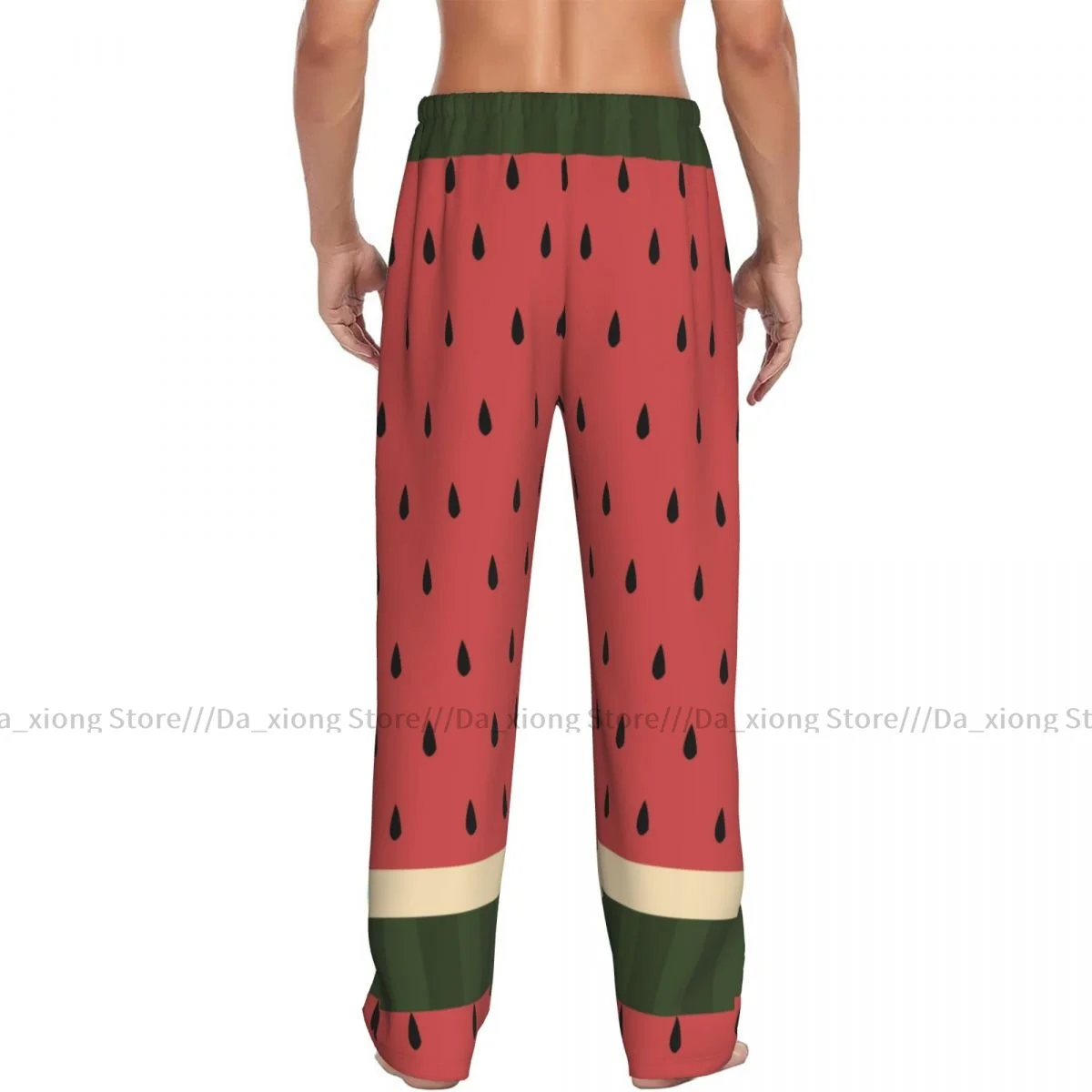 Watermelon With Black Seeds Mens Pajamas Pyjamas Pants Lounge Pants Sleep Bottoms