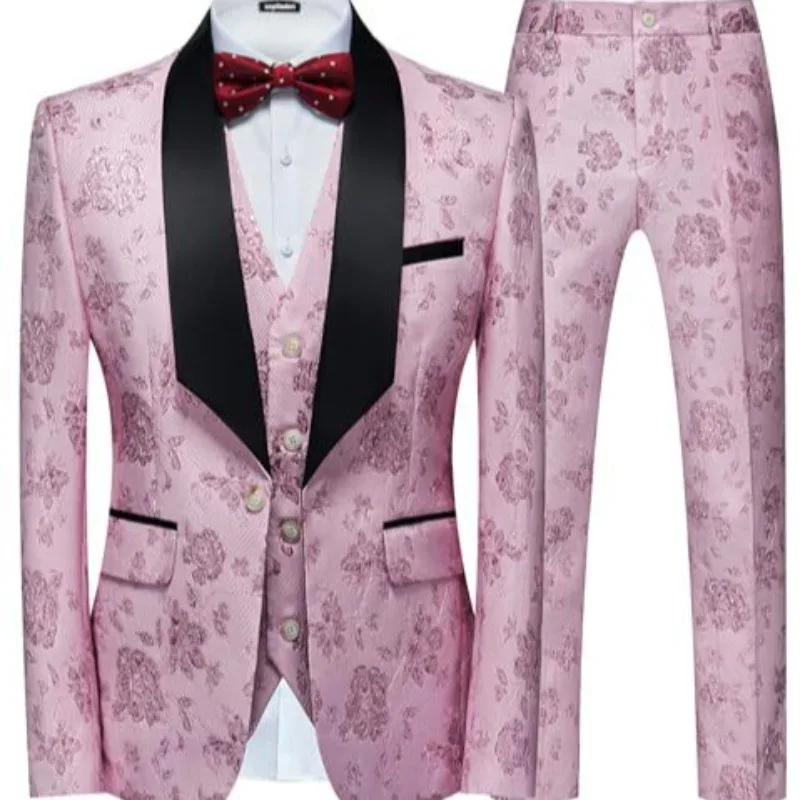 

High Quality Temperament Clothes Business Light Luxury Men Suit Stage Suit