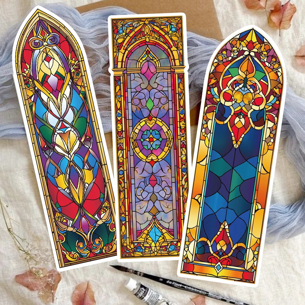 30PCS Ästhetische Barock Kirche Alien Lesezeichen Glas Kunst Romantik Literatur Lesen Mark Karte Dekoration Student Schreibwaren