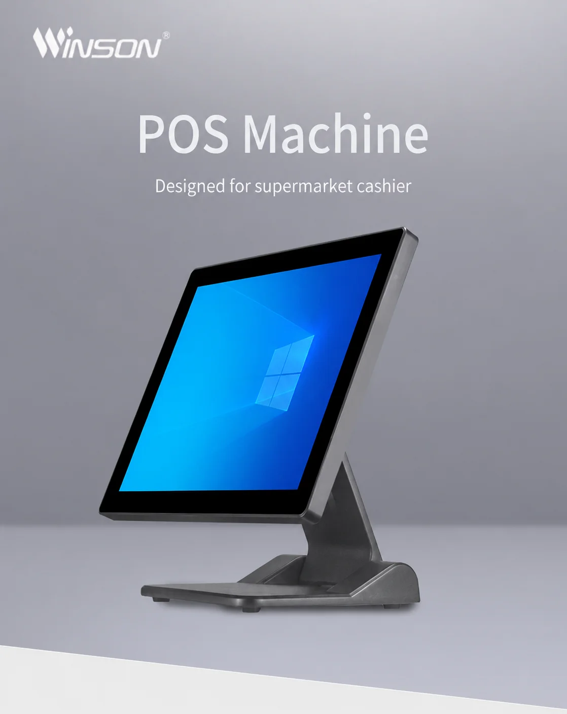 15 Inch Touch Screen All In One POS System Cash Register MachineFactory Custom For Retail Business