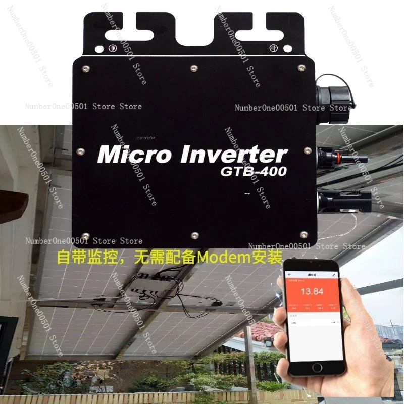 GTB-400 intelligent grid-connected micro-inverter single-phase grid-connected inverter 120V/230V equipped with intelligent APP