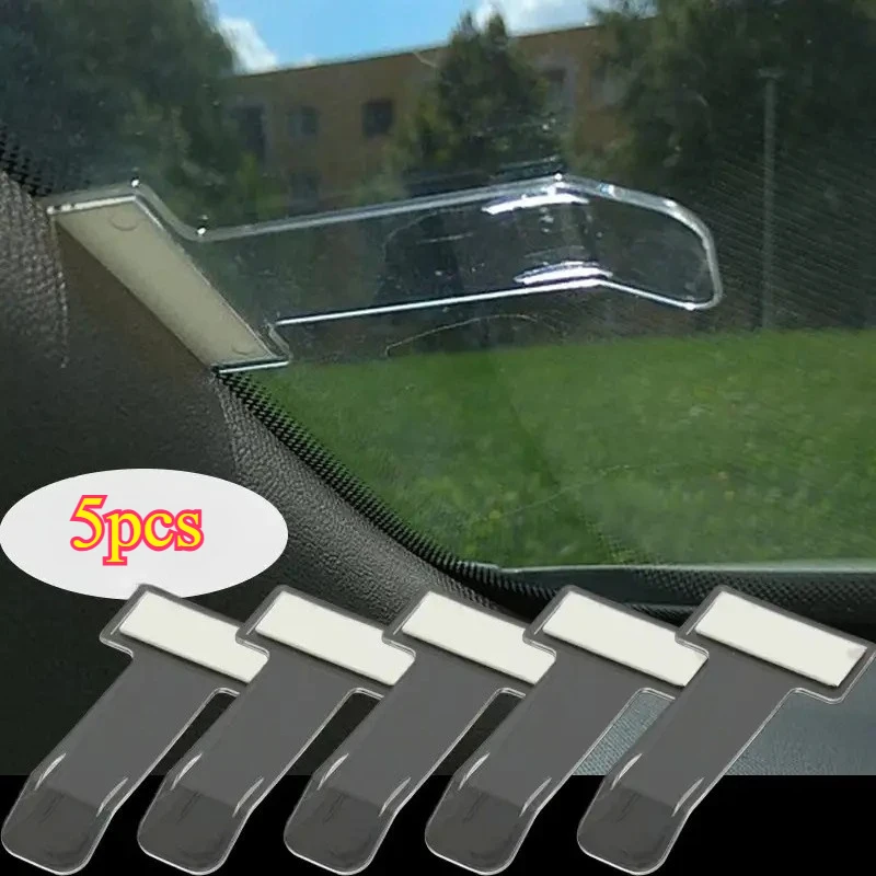 5Pcs Car Card Holder Durable Ticket Permit Storage Box Easy Access Design Fit Car Truck RV Interior Organizer Accessories