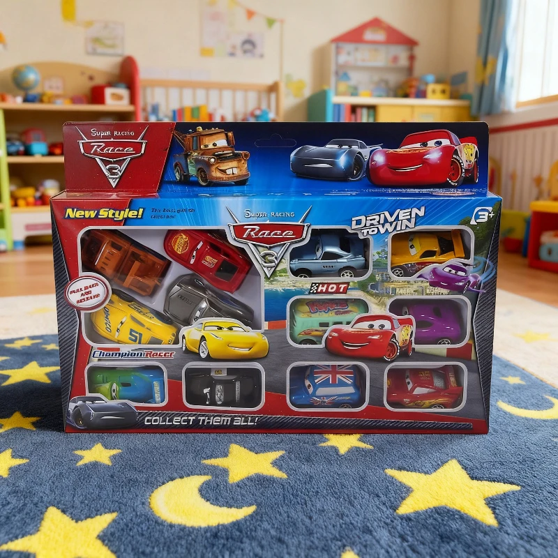 

Лидер продаж, 12 шт./компл., Mcqueen Jackson, 6 см, автомобили Pixar, молния, Шторма, ПВХ, модель автомобиля на спине, игрушка для детей, подарки на день рождения