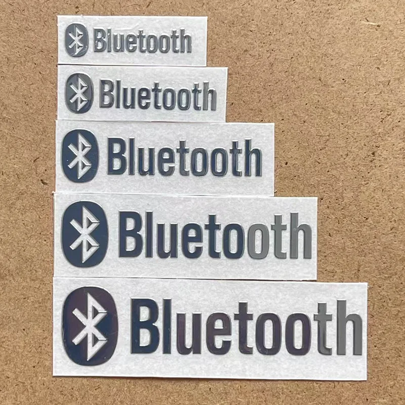 Bluetooth Metalen Sticker Auto Centrale Bediening Display Draadloze Bluetooth Luidspreker Headset Mobiele Telefoon Metalen Logo Sticker