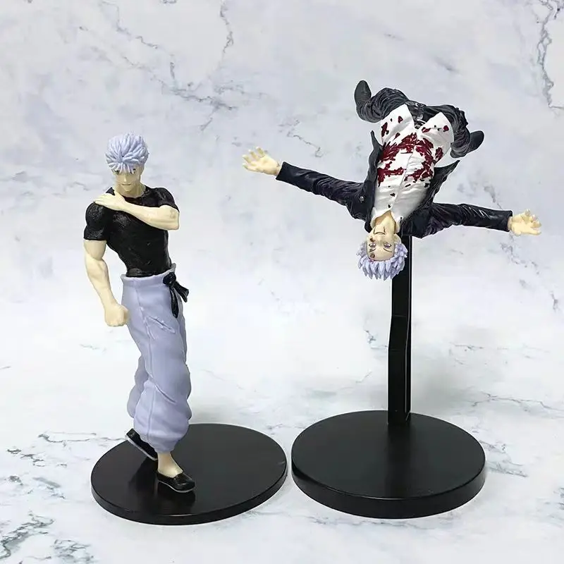 Anime Satoru Gojo Figure Adult Model Jujutsu Kaisen Figurine Battle Damage Gojo Action Figure Decorations PVC Collectible Toys