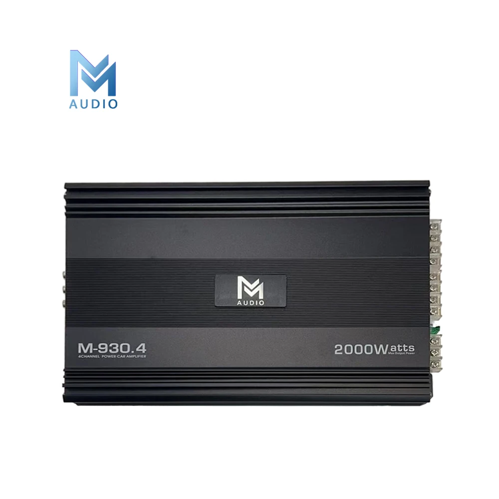 풀 레인지 자동차 사운드 시스템, 클래스 AB 2000W M-930.4, 베이스용 자동차 앰프, 4 채널