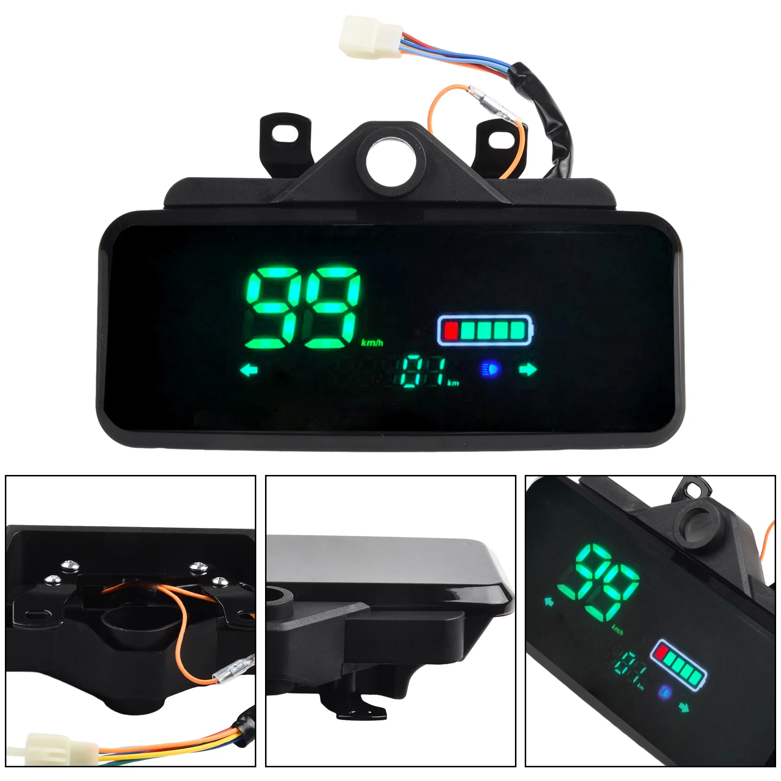 2023 New Ebike Display Display Screen 48-72V E-Bike Electric Bike Scooter LCD Display Motor Speedmeter Approx 25Cm