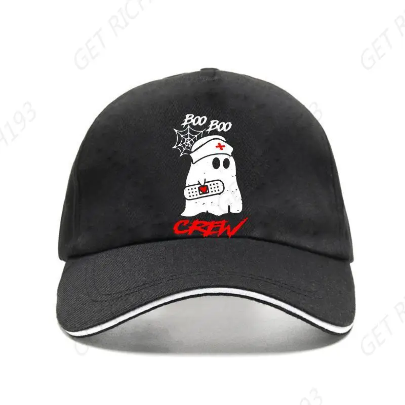 

Boo Boo Crew Nurse Ghost Bill Hat Halloween Costume Gift Hat Gothic Style Caps For Men Women One Size