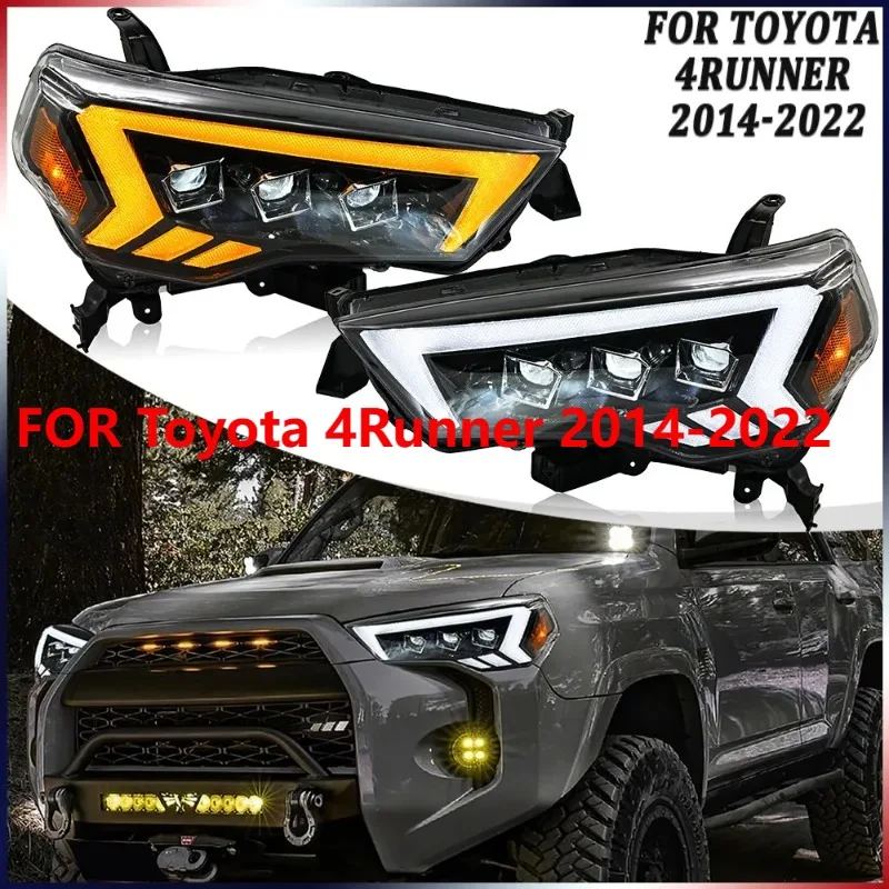 

1 пара светодиодных фар для Toyota 4Runner 2014-2022, последовательная фара DRL в сборе
