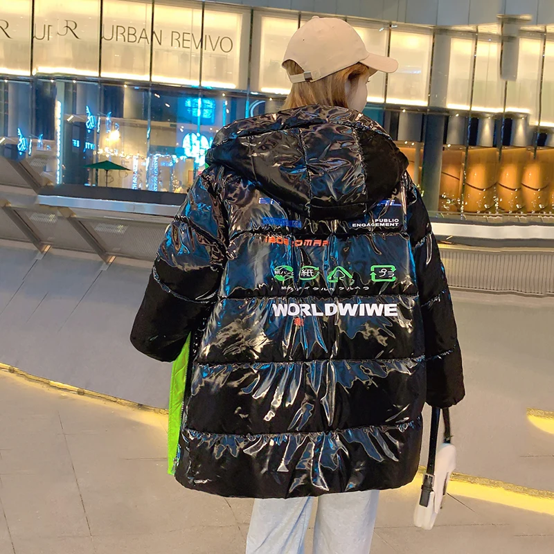 2025, warme gepolsterte Winterjacke mit Kapuze, Damenparkas, Übergröße, Pufferjacke, Damen, gepolsterte Mäntel, Oberbekleidung, wasserdichter Schneemantel