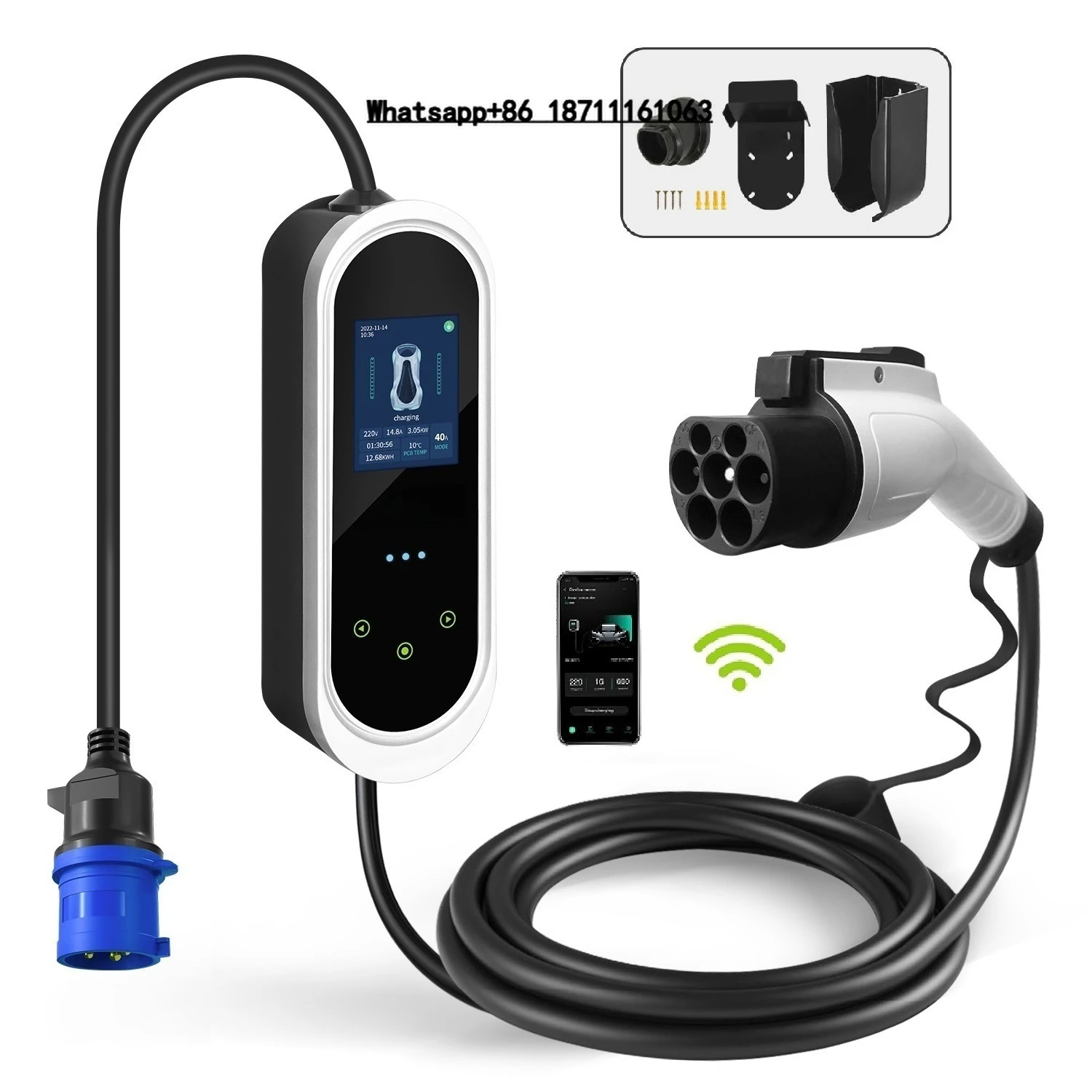 

Electric Vehicle Portable EV Charger 7kW/11kW/22kW EV Charger Level 2 EVSE GBT 20234 for Chinese EV Car Charging Home Charging