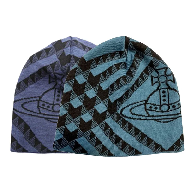 قبعات باردة محبوكة مطبوعة للرجال والنساء بدون حواف، قبعات دافئة مرنة مموهة، عناصر خارجية جديدة للخريف والشتاء #3