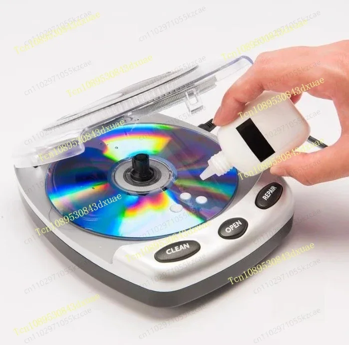 Electric CD DVD Disc Cleaner, Automatic Scratch Repair and Restoration Machine
