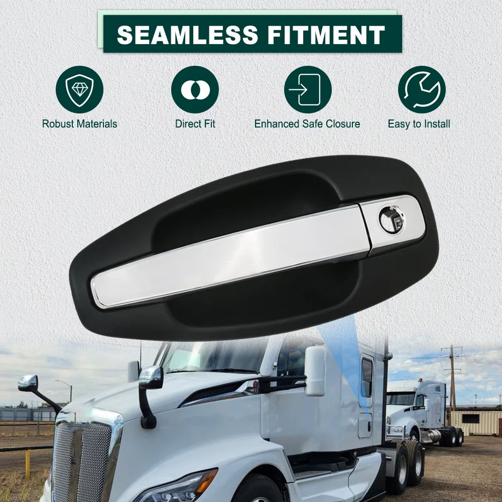 Manija Exterior Izquierda/Derecha para Puerta de Coche Kenworth T680 T880 2013-2024 W990 2019-2024 R56-1158, R56-1158R
