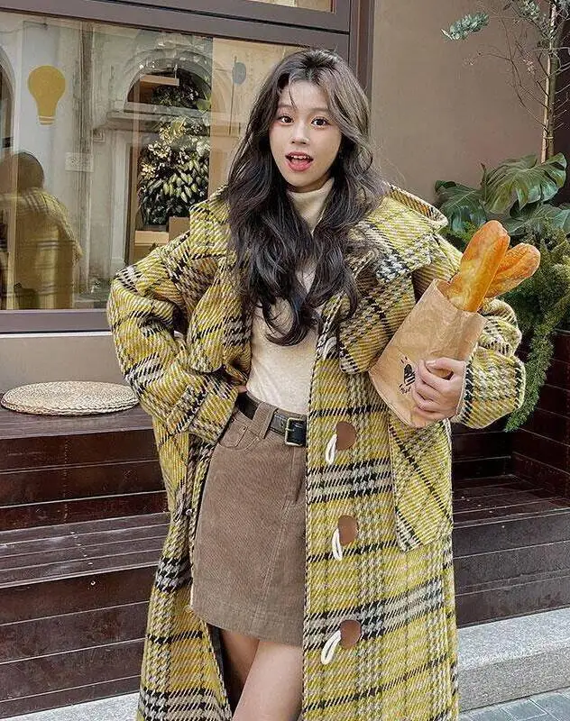 

Wool Blend Coats Womens Woolen Coat Handmade Fall Blended Appliques Notched Collar Embroidered Buttoned Adjustable Waist-Fitted