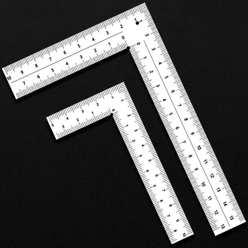 1PCS Mini L-shaped Ruler Measuring Layout Tool Stainless Steel Square Right Angle Ruler Precision for Building Framing Gauges