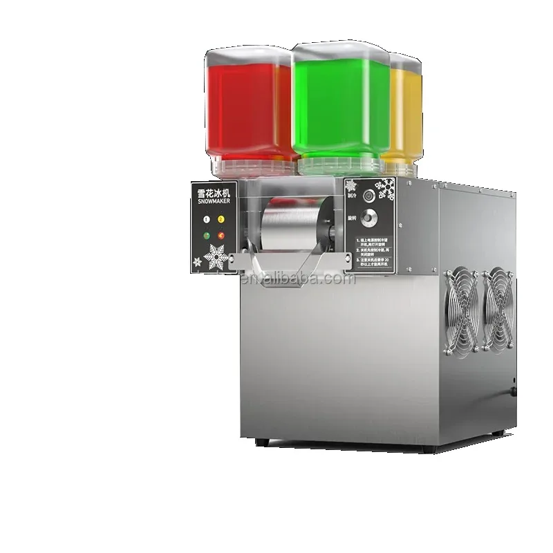 New Design Can Make Four 4 Flavours Korea Juice Ice Milk Snowflake Ice Shaving Machine Bingsu Snow Ice Maker