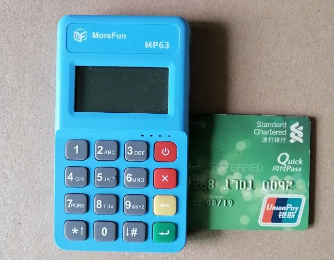 Všechen v jeden MSR EMV NFC  mpos MP63 s Bluetooth mobilní mini POS svorka