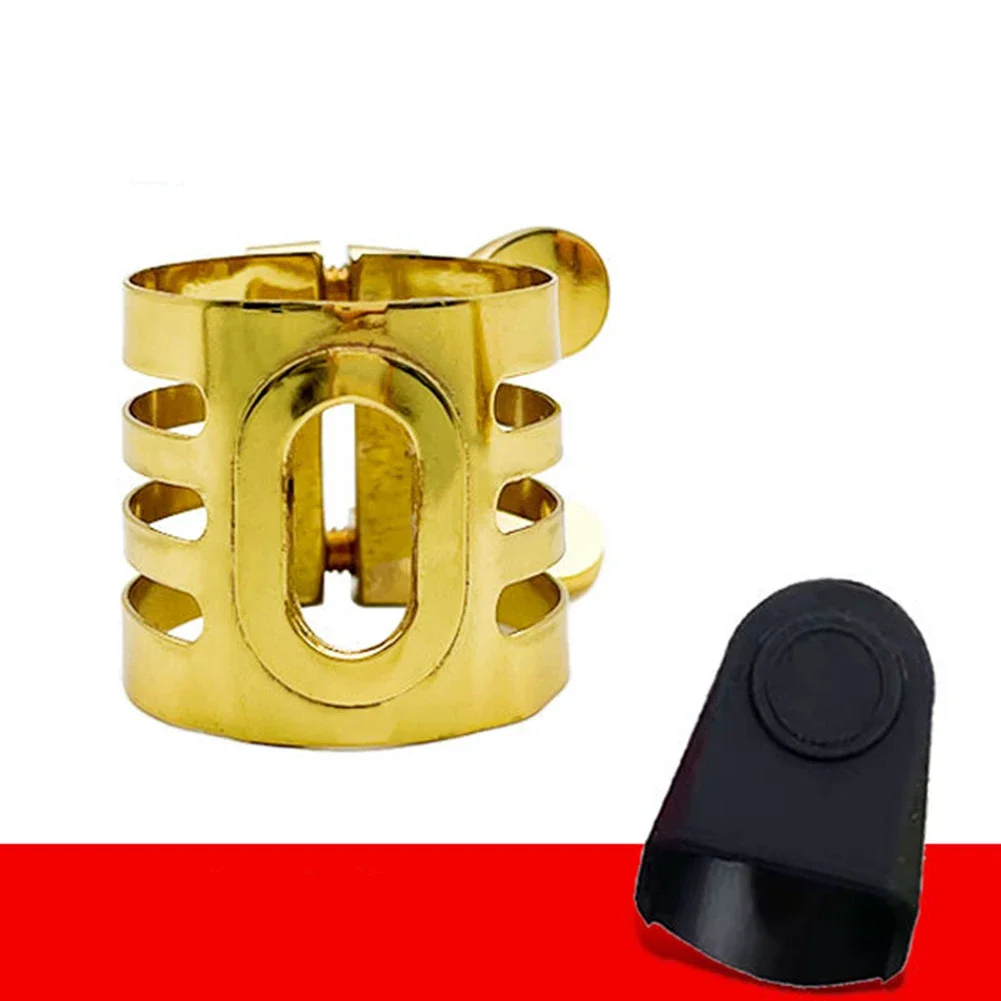 Sax Mouthpiece Clamp Reed Clip Clarinet Soprano Alto Tenor Sax With Rubber Covers Saxophone Ligature Accessories