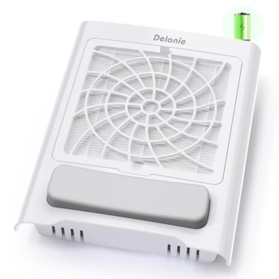 

Беспроводной пылесборник для маникюра, профессиональный перезаряжаемый портативный вентилятор-пылесос для ногтей с многоразовым фильтром, белый